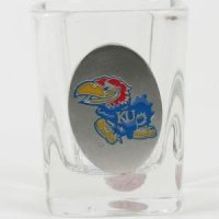 Kansas Jayhawks 2oz Square Shot Glass