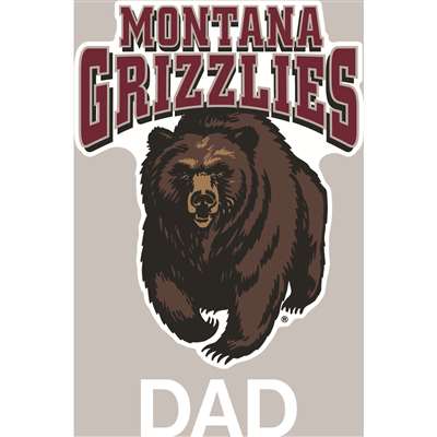 Montana Grizzlies Transfer Decal - Dad