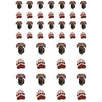 Montana Grizzlies Small Sticker Sheet - 2 Sheets