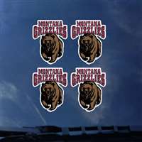 Montana Grizzlies Transfer Decals - Set of 4