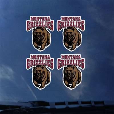 Montana Grizzlies Transfer Decals - Set of 4