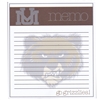 This 2 pack of memo pads features a team logo with a team color header that says Memo on each page. The body of the pad has lines and has a team logo in the background. Each pad contains 50 pages. (2 pack of 50each). Measures 4.5 inches wide by 5 inches t