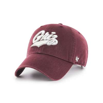 Montana Grizzlies 47 Brand Clean Up Adjustable Hat