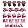 Montana Grizzlies Multi-Purpose Vinyl Sticker Sheet