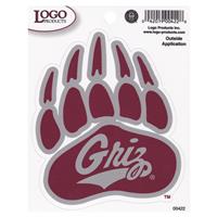 Montana Grizzlies Logo Decal - 4" x 5"