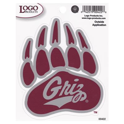 Montana Grizzlies Logo Decal - 4" x 5"