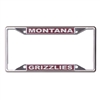 Montana Grizzlies Metal Inlaid Acrylic License Pla