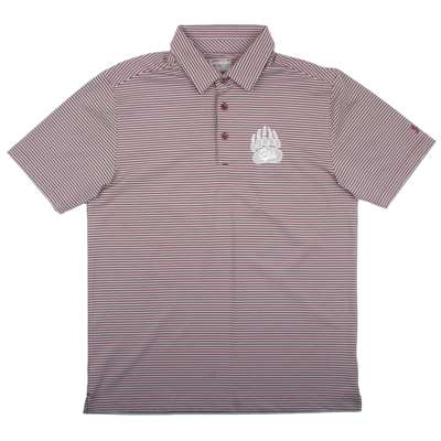 Montana Grizzlies Under Armour Heatgear Stripes Polo - Maroon