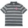 Montana Grizzlies Under Armour Heatgear Large Stripes Polo - Grey/Charcoal