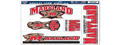 Maryland Terrapins Ultra Decal Set - 11'' X 17''