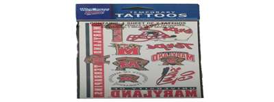 Maryland Terrapins Temporary Tattoos