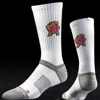 Maryland Terrapins Strideline Strapped Fit 2.0 Socks - White