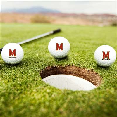 Maryland Terrapins Golf Balls - Set of 3