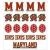 Maryland Terrapins Multi-Purpose Vinyl Sticker Sheet