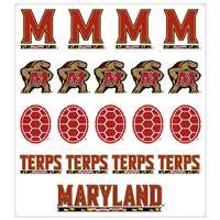 Maryland Terrapins Multi-Purpose Vinyl Sticker Sheet