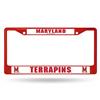 Maryland Terrapins Team Color Chrome License Plate Frame