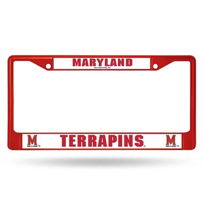 Maryland Terrapins Team Color Chrome License Plate Frame