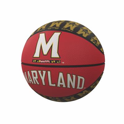 Maryland Terrapins Mini Rubber Repeating Basketbal