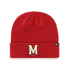 Maryland Terrapins 47 Brand Raised Cuff Knit Beanie - Red