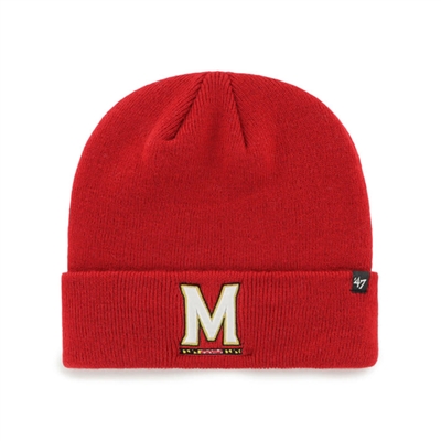 Maryland Terrapins 47 Brand Raised Cuff Knit Beanie - Red