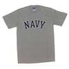 Navy Midshipmen T-shirt By Champion, Arched Print, Oxford Gray