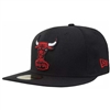 Chicago Bulls New Era 5950 Fitted Hat - Black