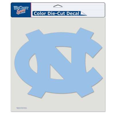 North Carolina Tar Heels Full Color Die Cut Decal - 8" X 8"