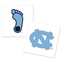 North Carolina Tar Heels Temporary Tattoo - 4 Pack