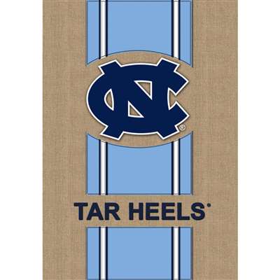 North Carolina Tar Heels Burlap Flag - 28" x 44"