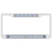 North Carolina Tar Heels License Plate Frame - Chrome Frost