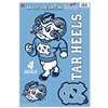 North Carolina Tar Heels Multi-Use Decal Set - 11" x 17" - Mascot