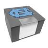 North Carolina Tar Heels Leather Memo Cube Holder