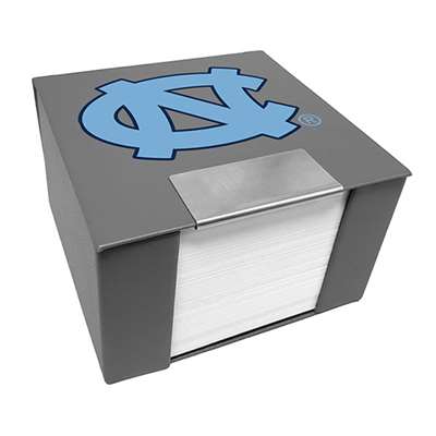 North Carolina Tar Heels Leather Memo Cube Holder