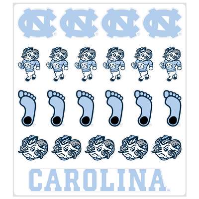 North Carolina Tar Heels Multi-Purpose Vinyl Sticker Sheet