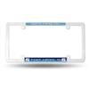 North Carolina Tar Heels White Plastic License Plate Frame