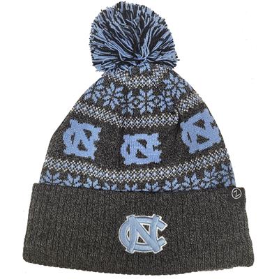 North Carolina Tar Heels Zephyr Carousel Pom Knit