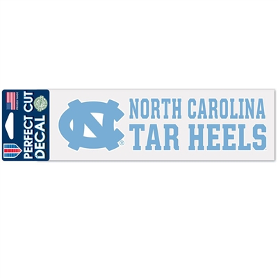 North Carolina Tar Heels Perfect-Cut Decal - 3" x 10"