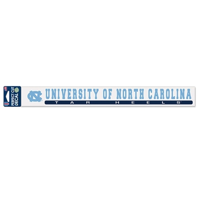 North Carolina Tar Heels Perfect-Cut Decal - 2" x 17"