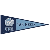 North Carolina Tar Heels Retro Wool Pennant - 13" x 32"