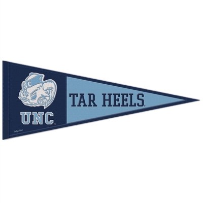 North Carolina Tar Heels Retro Wool Pennant - 13" x 32"