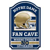 Notre Dame Fighting Irish Fan Cave Wood Sign