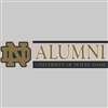 Notre Dame Fighting Irish Die Cut Decal Strip - Alumni