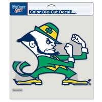 Notre Dame Full Color Die Cut Decal - 8" X 8" - Leprechaun Logo