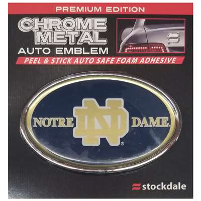 Notre Dame Fighting Irish Chrome Auto Emblem