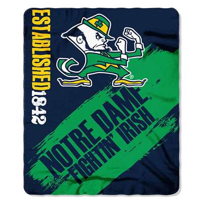 Notre Dame Fighting Irish Painted Fleece Throw Blanket