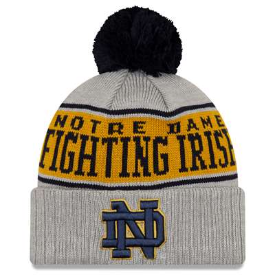 Notre Dame Fighting Irish New Era A3 Knit Beanie - Grey