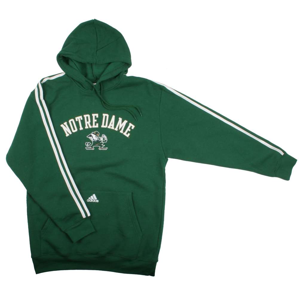 tornillo Cuidado A la verdad Notre Dame Fighting Irish Adidas Campus Game Day Hood - Green