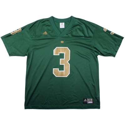 Notre Dame Fighting Irish Replica Adidas Fb Jersey - Green #3