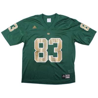 Notre Dame Fighting Irish Replica Adidas Fb Jersey - Green #83