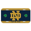 Notre Dame Fighting Irish Plastic License Plate